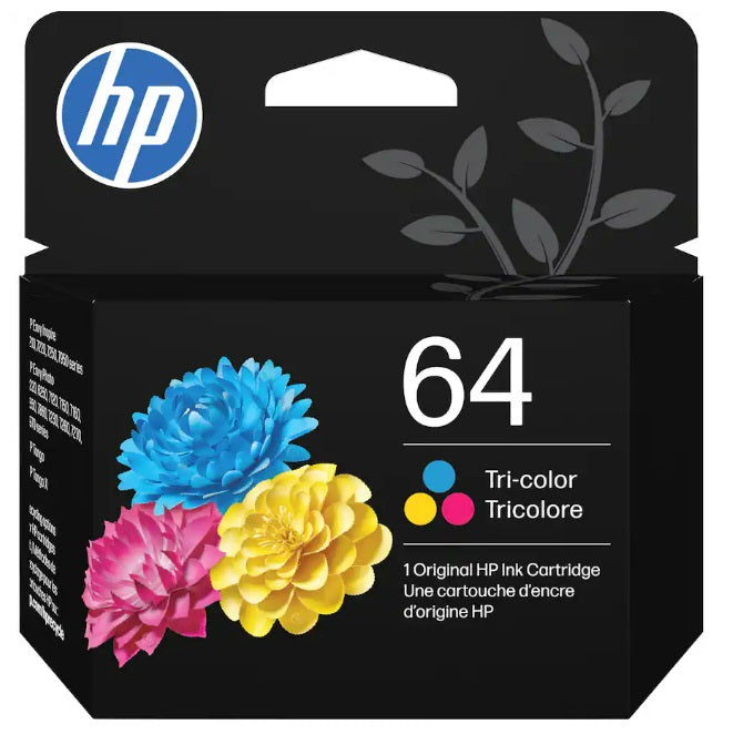 HP - 64 Standard Capacity Ink Cartridge - Tri-color