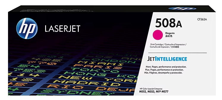 HP 508A Magenta Standard Yield Toner Cartridge, Prints Up to 5,000 Pages (CF363A)
