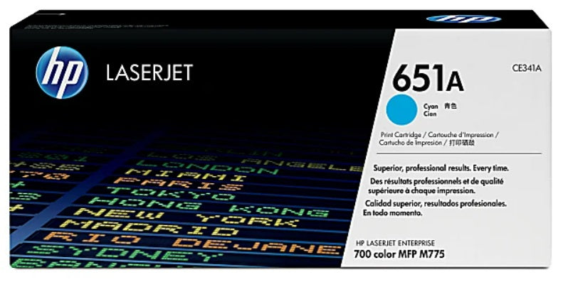 HP 651A Cyan Toner Cartridge