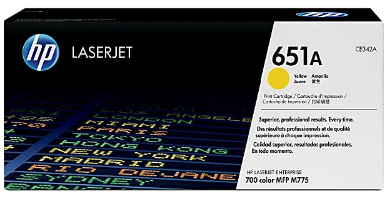 HP 651A Yellow Toner Cartridge