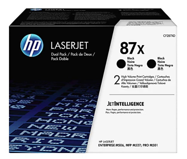 HP 87X Black High Yield Toner Cartridges