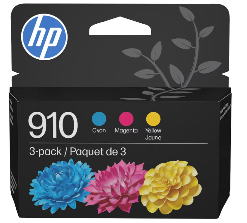 HP 910 Cyan/Magenta/Yellow, 3/Pack
