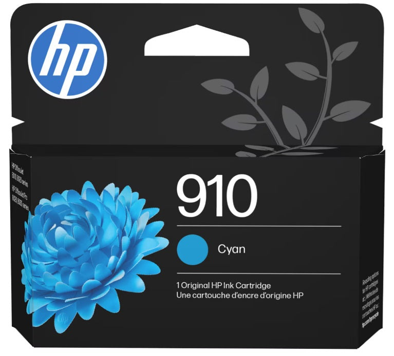 HP 910 Cyan Standard Yield Ink Cartridge