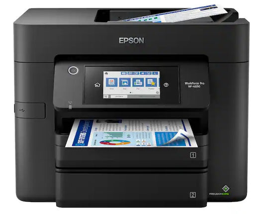 Epson - WorkForce Pro WF-4830 Wireless All-in-One Inkjet Printer - Black