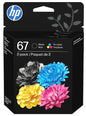 HP - 67 2-Pack Standard Capacity Ink Cartridges - Black/Tri-color