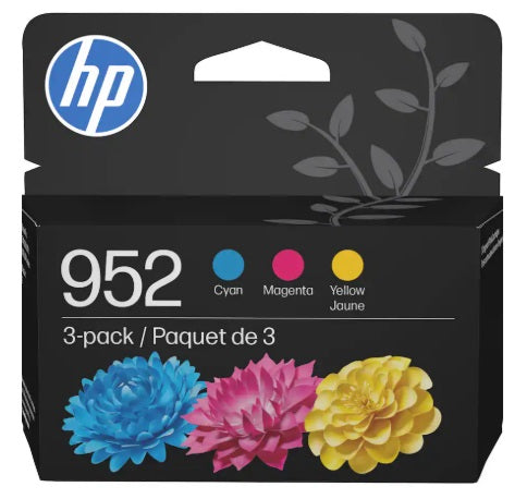 HP - 952 3-pack Standard Capacity Ink Cartridges - Cyan/Magenta/Yellow