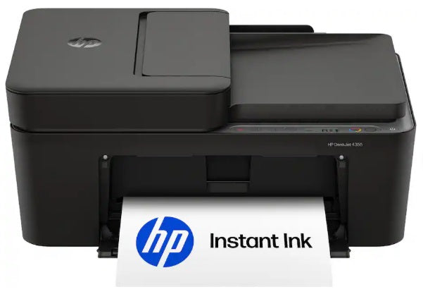 HP - DeskJet 4355 Wireless All-in-One Inkjet Printer, Scanner, Copier,