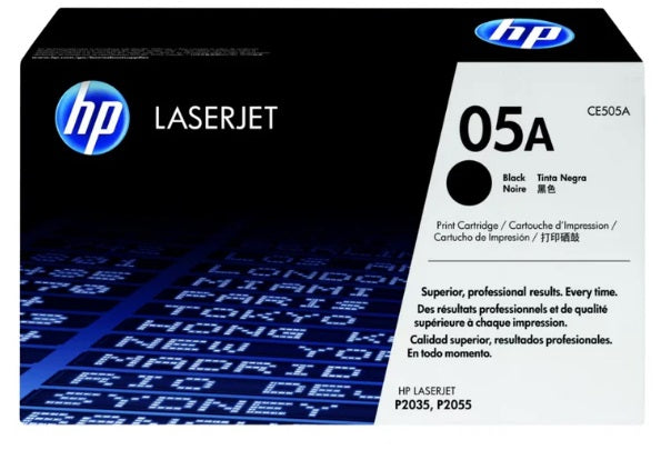 HP 05A High Yield Black LaserJet Toner Cartridge, CE505A