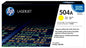 HP 504A Yellow Standard Yield Toner Cartridge, Prints Up to 7,000 Pages (CE252A)