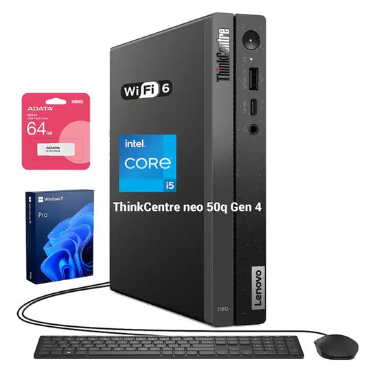 Lenovo - Upgraded - ThinkCentre neo 50q MFF Desktop - Intel Core i5